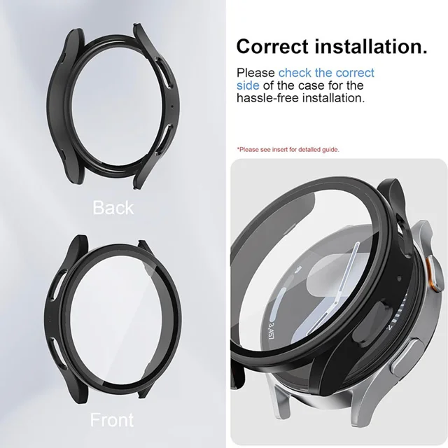 کاور لیتوو مدل Protector مناسب برای ساعت هوشمند سامسونگ Galaxy Watch 7 44mm به همراه محافظ صف-9.webp